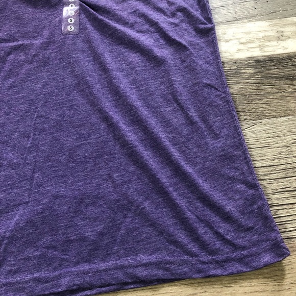 Women’s Anvil Purple V-Neck Short Sleeve T-Shirt - Picture 4 of 6